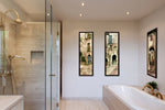 Load image into Gallery viewer, &quot;Cat in a Medieval Window&quot; TALL SKINNY CANVAS FRAMED PRINT &quot;15 X 45&quot;
