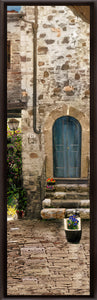 "Tuscan Reflections #2" TALL SKINNY CANVAS FRAMED PRINT "15 X 45"