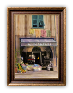 Load image into Gallery viewer, “Alimentari&quot; FRAMED CANVAS ARTIST SIGNED 24&quot;x 32&quot;
