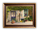 Load image into Gallery viewer, “Claudette&#39;s Door and Window&quot; FRAMED CANVAS ARTIST SIGNED 24&quot;x 32&quot;
