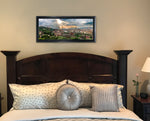 Load image into Gallery viewer, &quot;Florence Sunset&quot; FRAMED CANVAS 15&quot;x 35&quot; SIGNED
