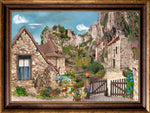 Load image into Gallery viewer, &quot;Provence Mountain Village&quot; FRAMED CANVAS ARTIST SIGNED 24&quot;x 32&quot;
