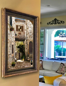 "Tuscan Reflections" FRAMED CANVAS ARTIST SIGNED 24"x 32"