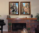Load image into Gallery viewer, “Textured Canal&quot; FRAMED CANVAS ARTIST SIGNED 24&quot;x 32&quot;
