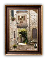 Load image into Gallery viewer, &quot;Tuscan Reflections&quot; FRAMED CANVAS ARTIST SIGNED 24&quot;x 32&quot;
