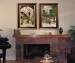 Load image into Gallery viewer, &quot;Wheelbarrow of Roses&quot; FRAMED CANVAS ARTIST SIGNED 24&quot;x 32&quot;
